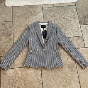 Banana Republic Blazer.  Blue & white striped blazer.  Size 0.